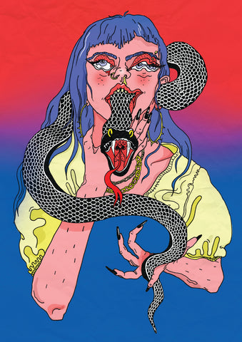 Snake Girl in Colour